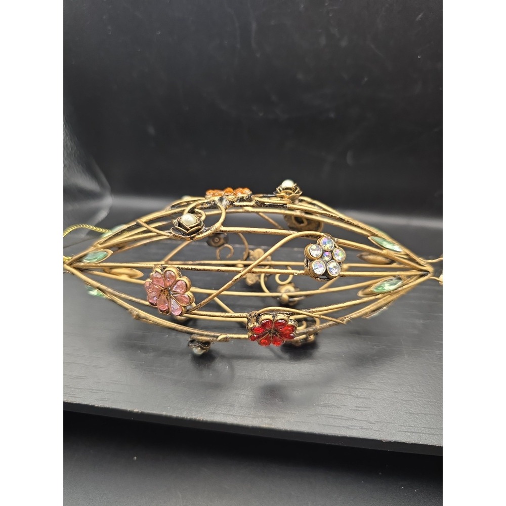 Katherine's Collection Bird Cage Ornament Retired Jeweled Metal